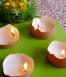 Décorations de Pâques : les petites bougies à la coque