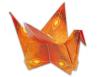 Origami facile : l'oiseau de feu