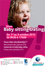 Baby sitting dating du 1er au 3 octobre 2012